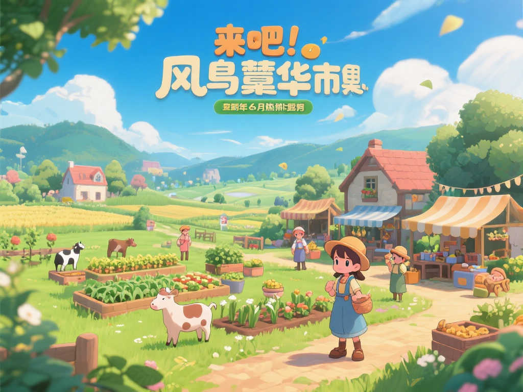 《牧场物语》全新力作《欢迎光临!风之繁华市集》预计8月上线 《牧场物语》全新力作《欢迎光临!风之繁华市集》预计8月上线