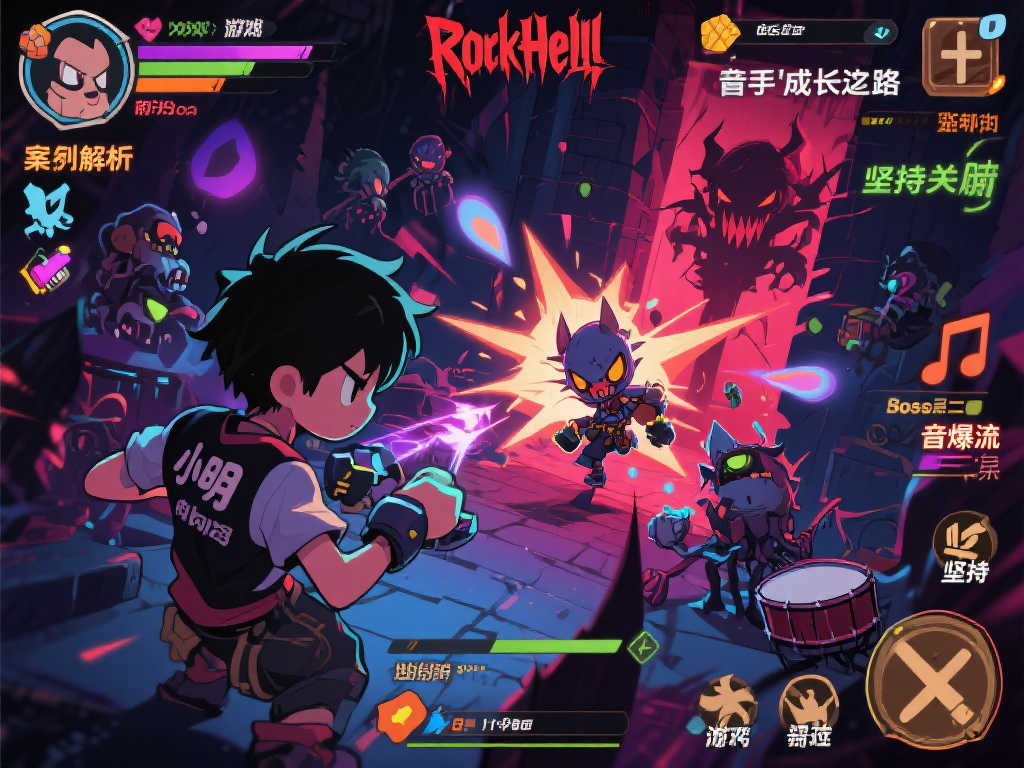《摇滚地狱》：肉鸽动作游戏带你感受地狱中的音乐狂潮
